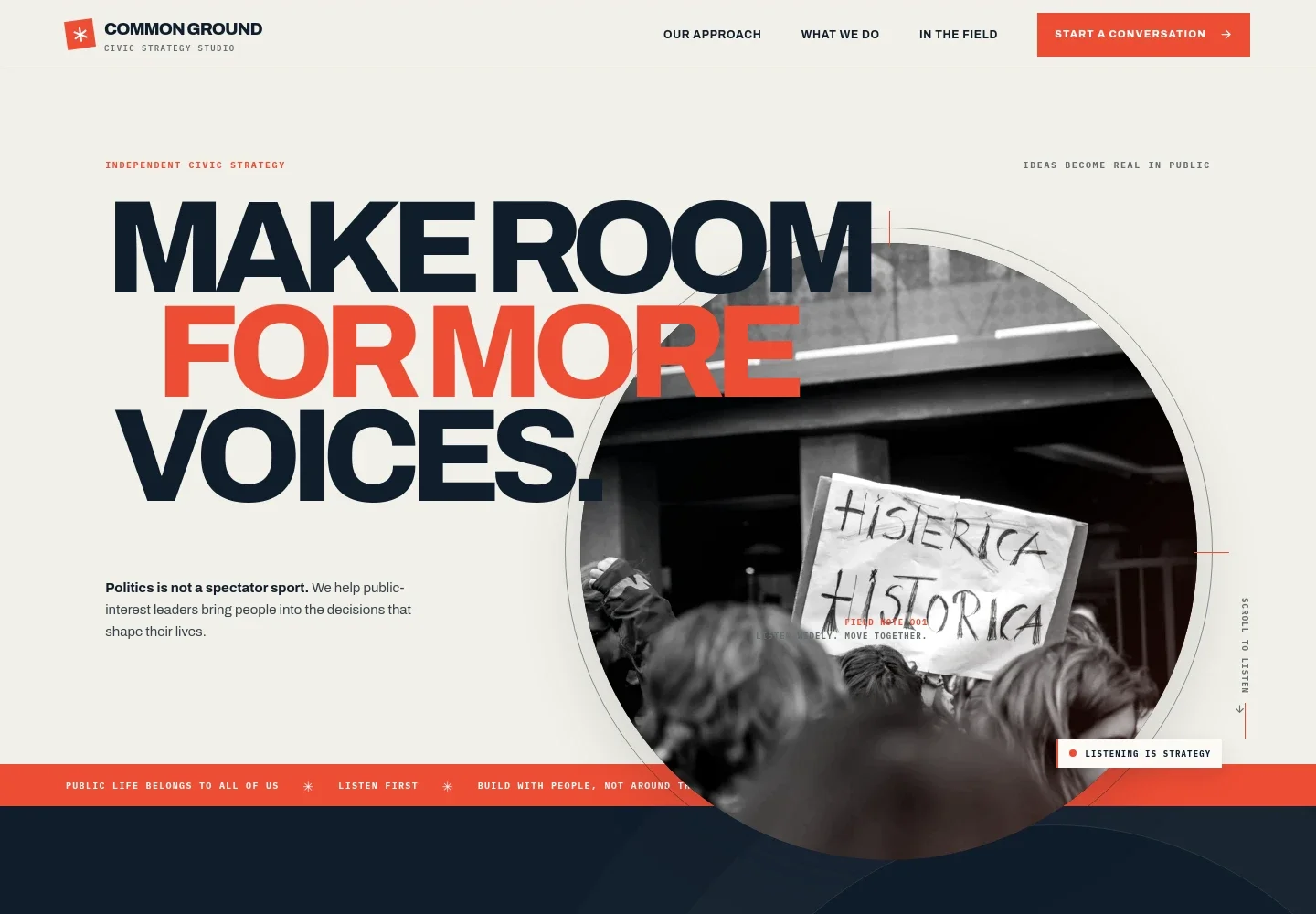 Political Website Template
