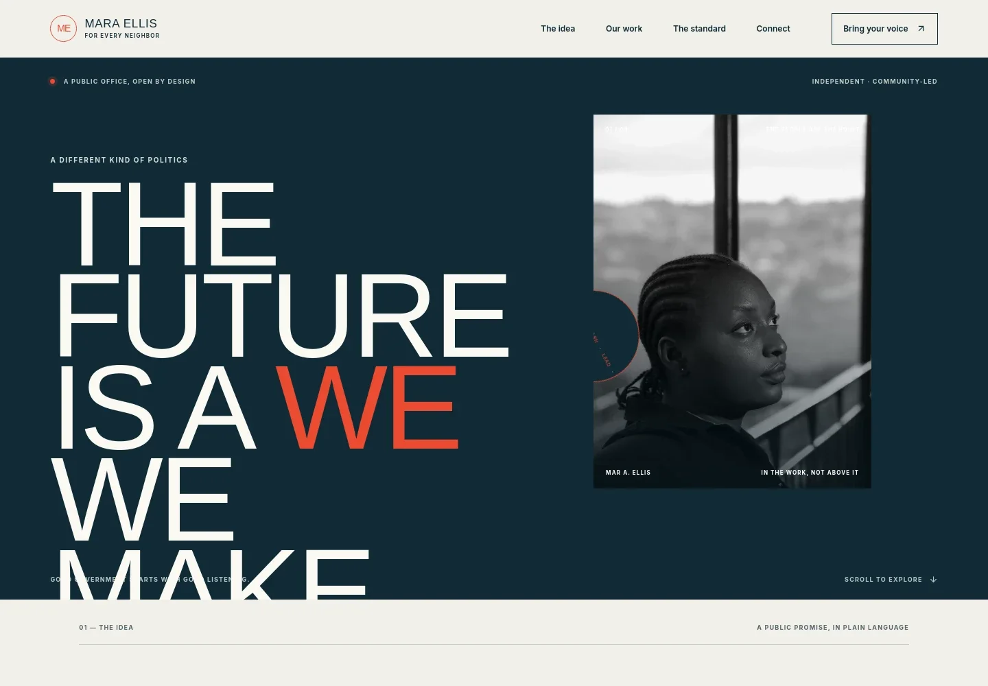 Politician Website Template