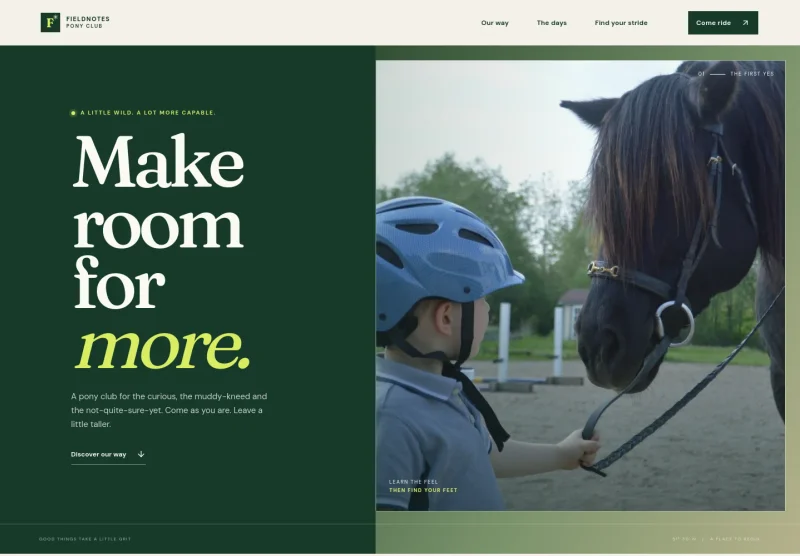 Pony Club Website Template