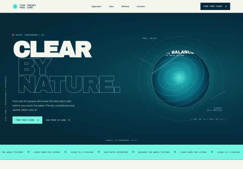 Pool Cleaning Service Website Template