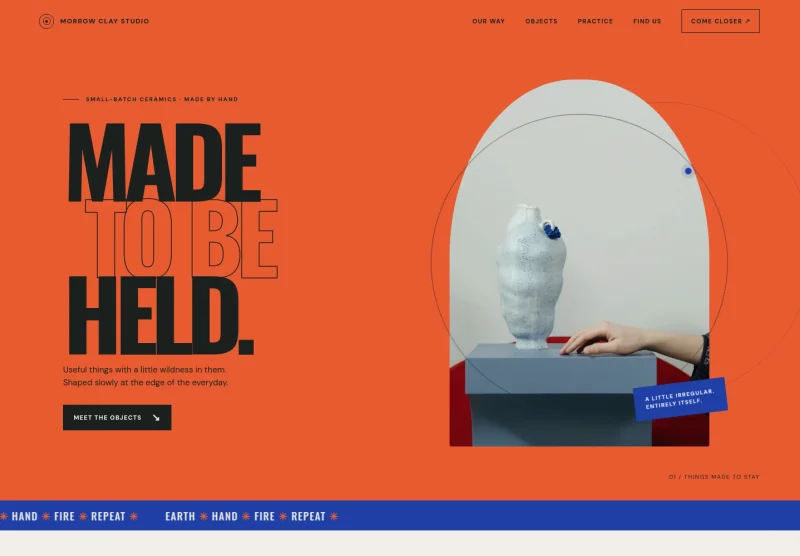 Pottery Store Website Template