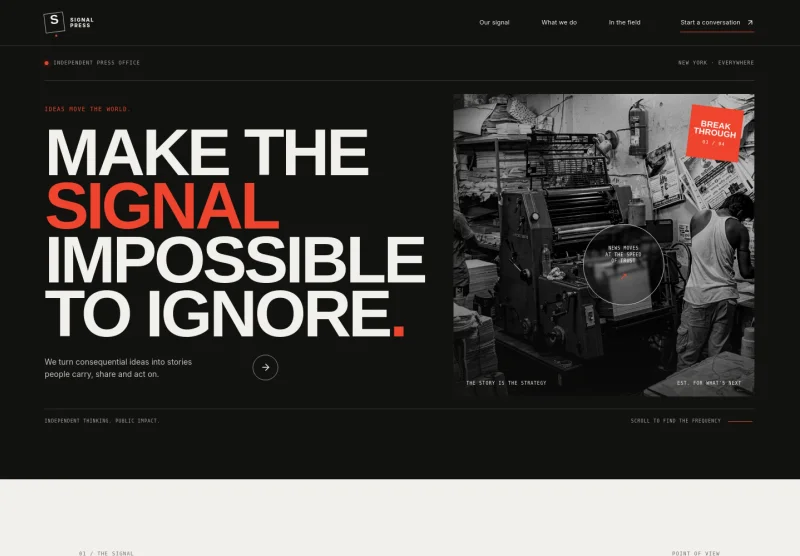 Press Website Template
