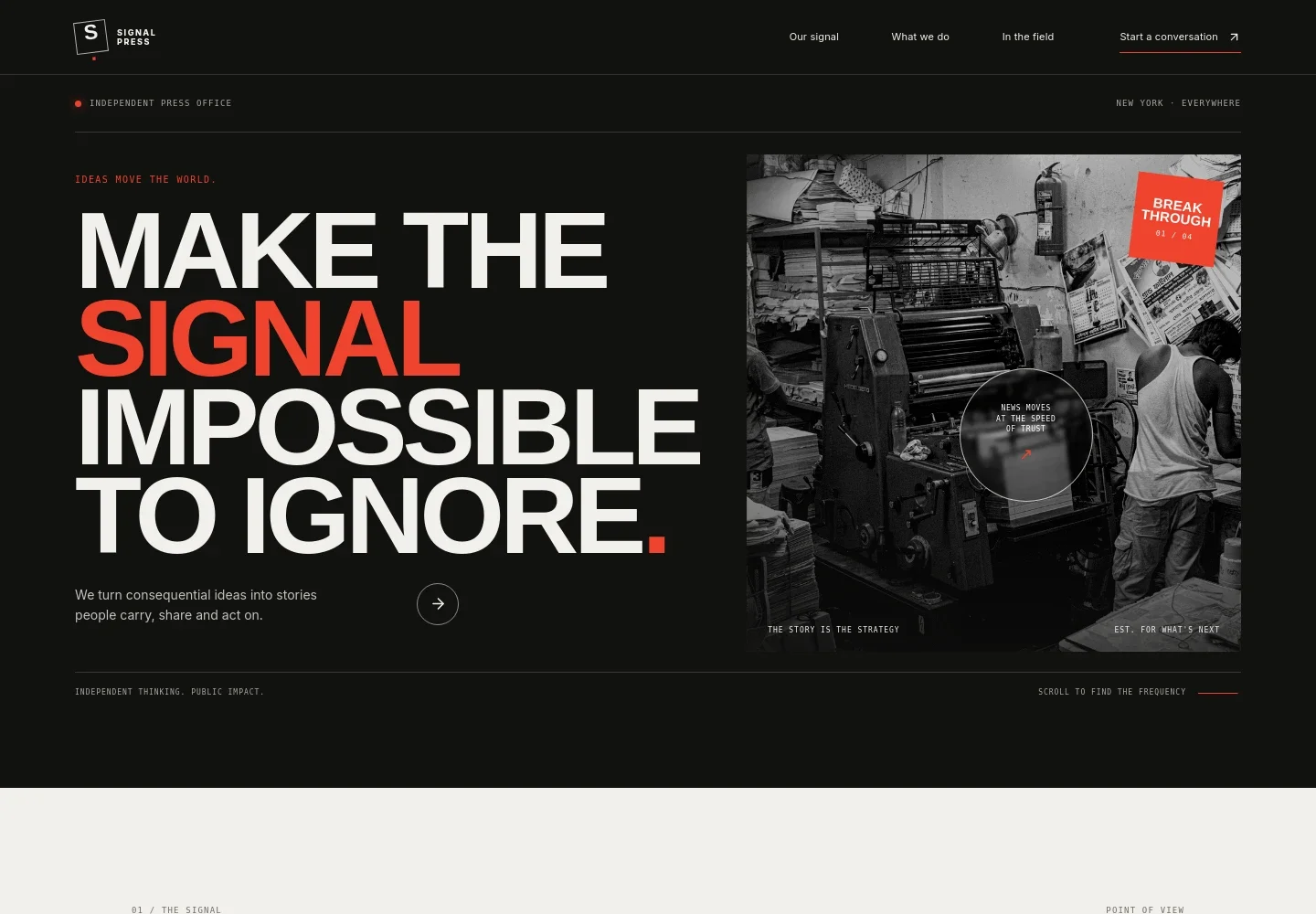 Press Website Template