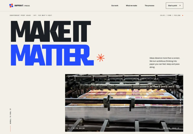 Printing Website Template