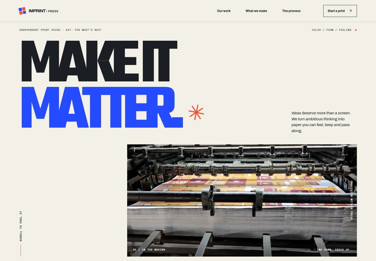 Printing Website Template