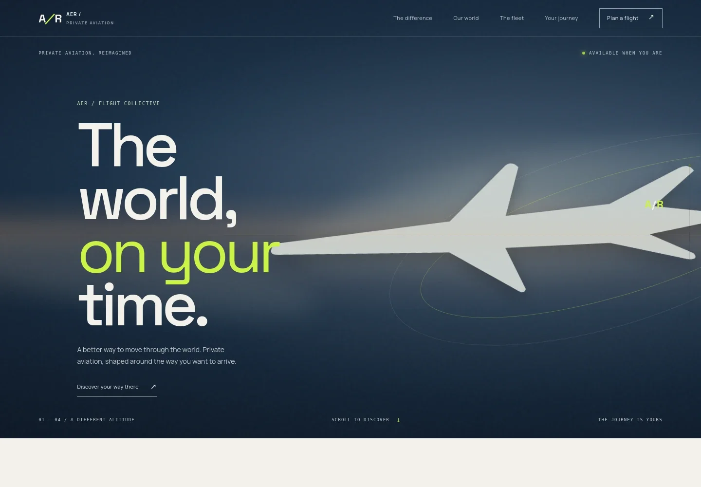 Private Airline Website Template