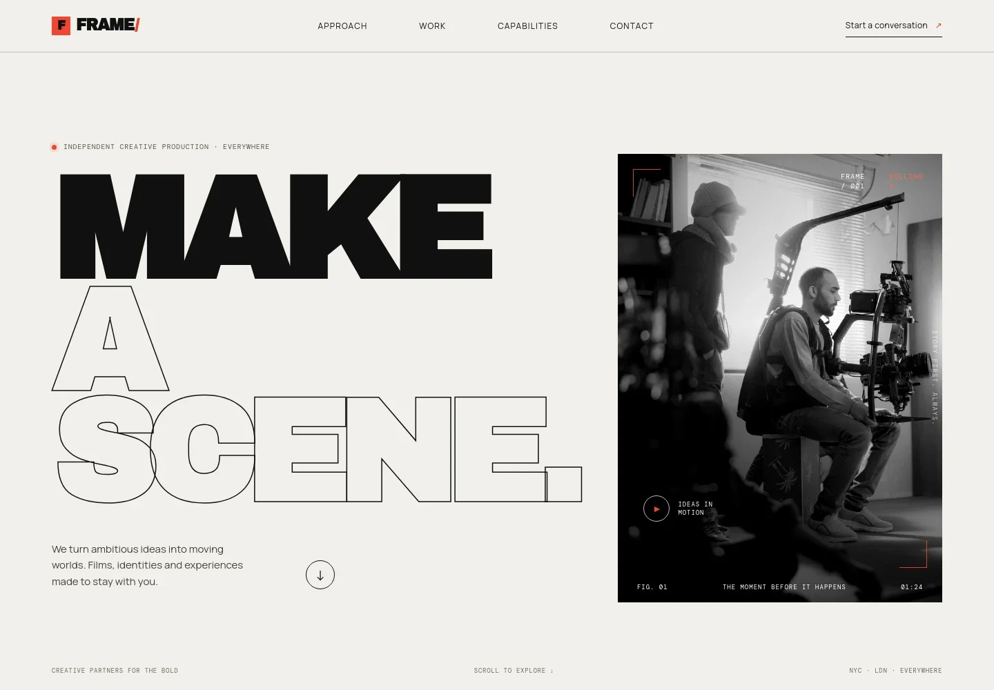 Production Studio Website Template