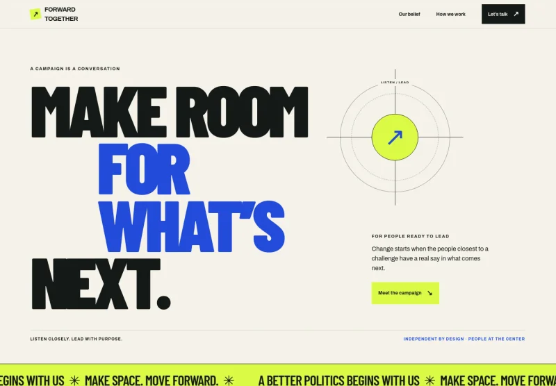 Progressive Candidate Website Template