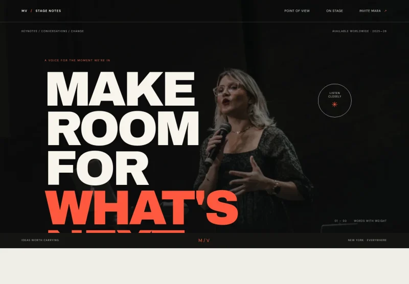 Public Speaker Website Template