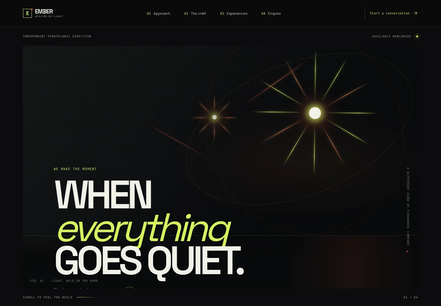 Pyrotechnician Website Template