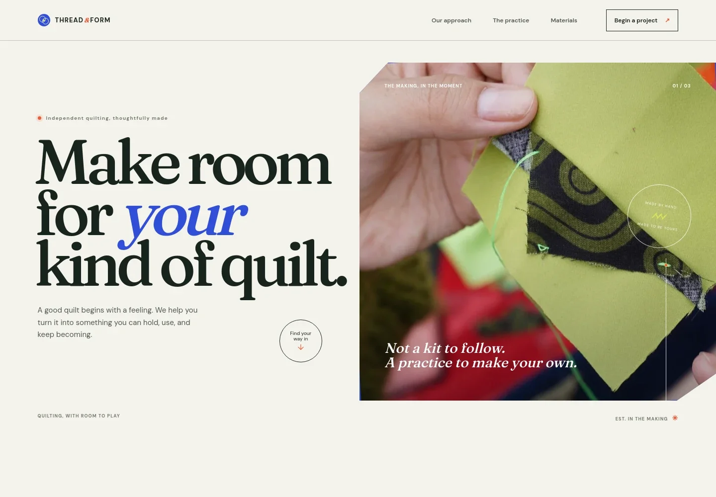 Quilter Website Template