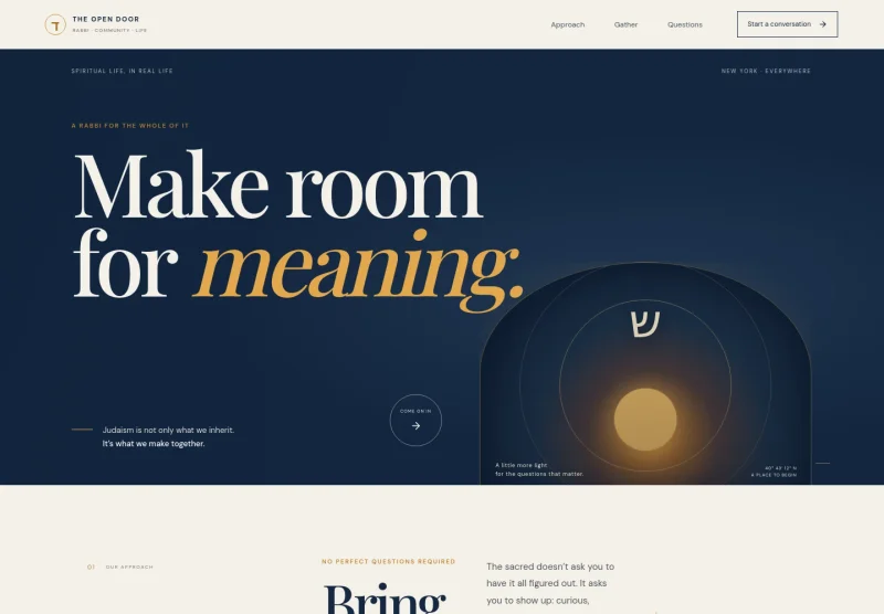 Rabbi Website Template