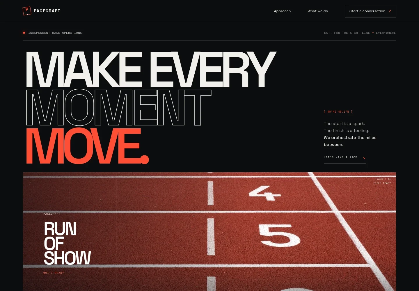 Race Management Website Template
