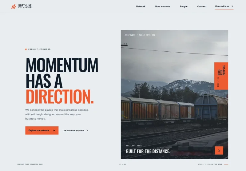 Railroad Company Website Template