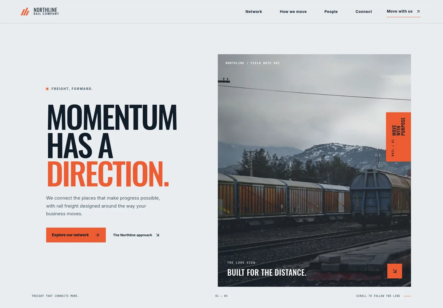 Railroad Company Website Template