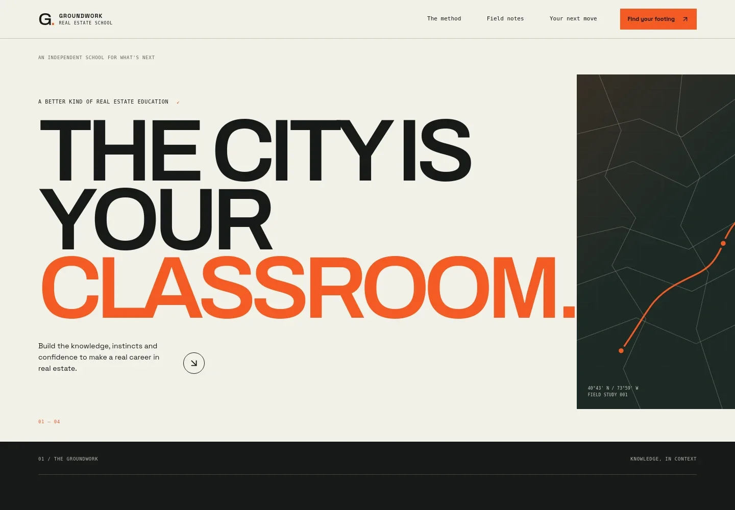 Real Estate School Website Template