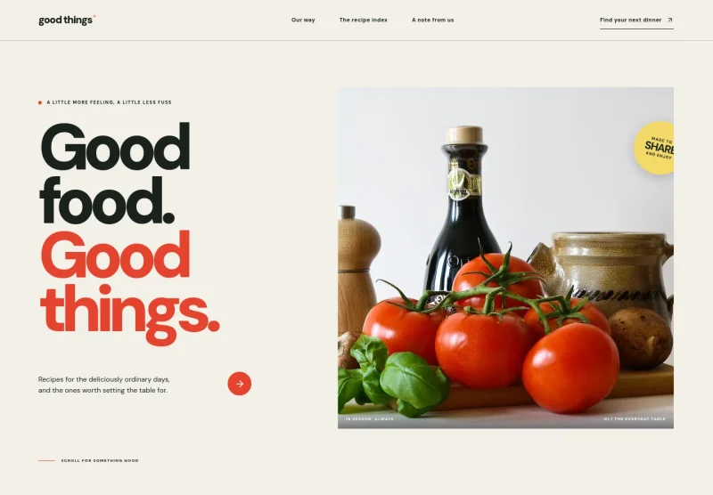 Recipe Website Template