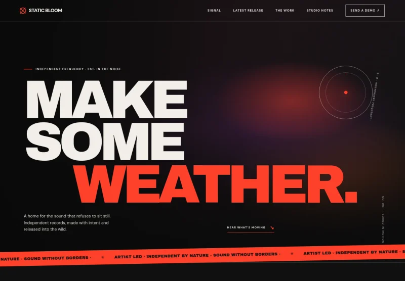 Record Label Website Template