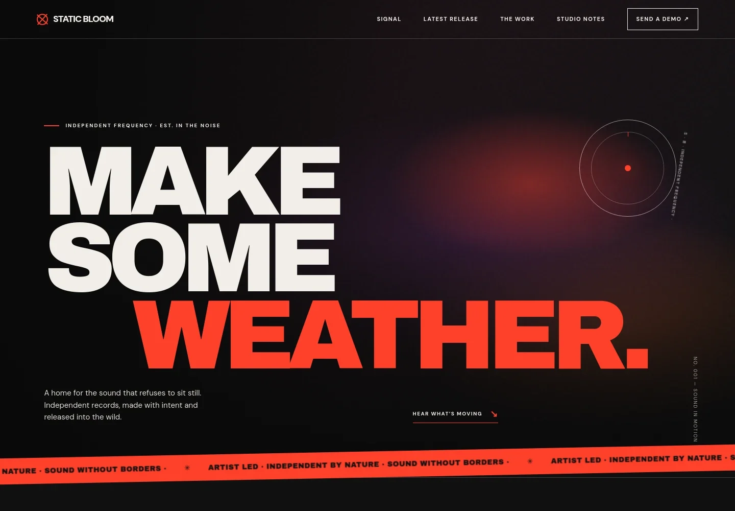 Record Label Website Template