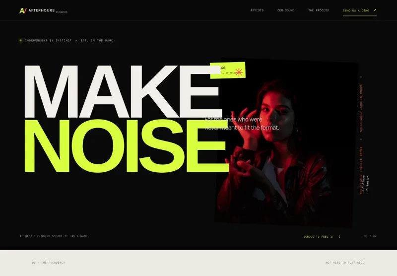 Recording Artist Website Template