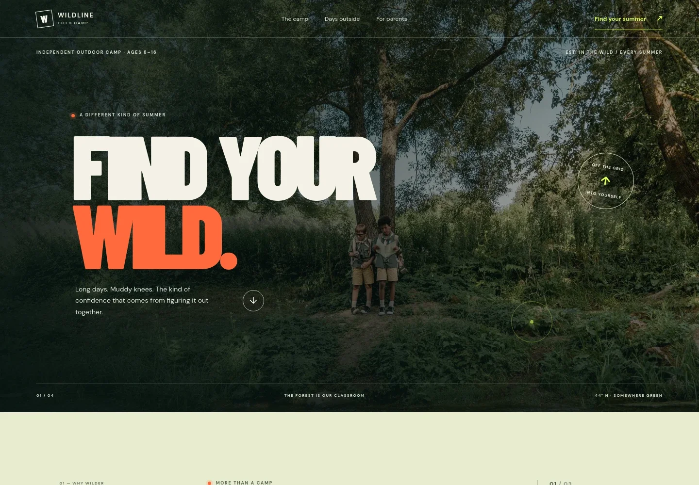 Recreation Camp Website Template