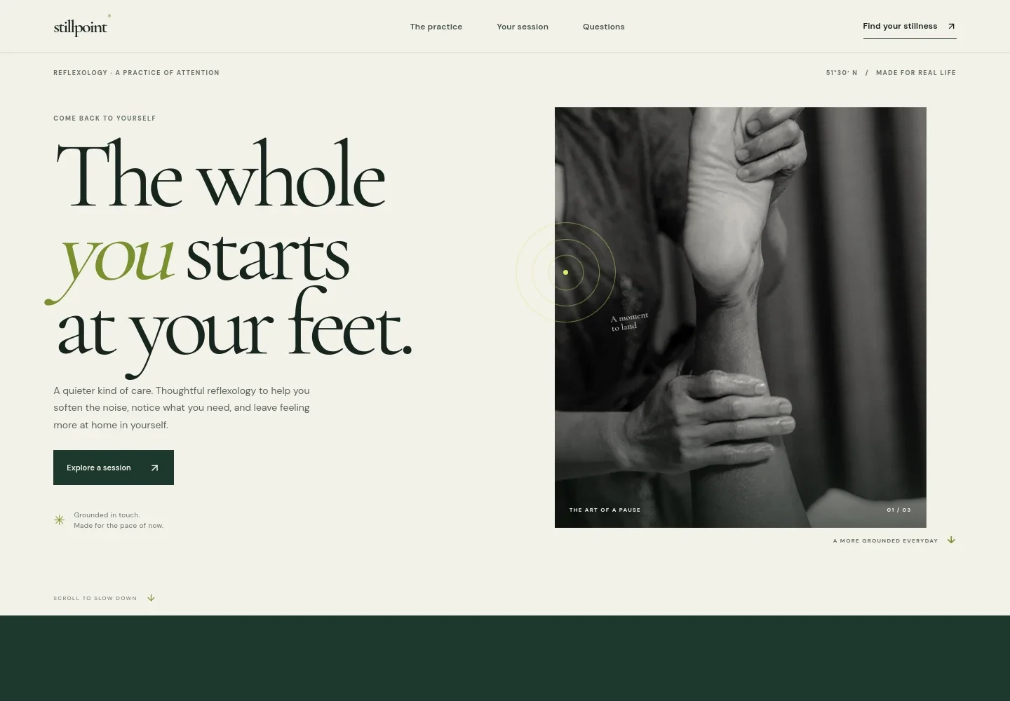 Reflexologist Website Template