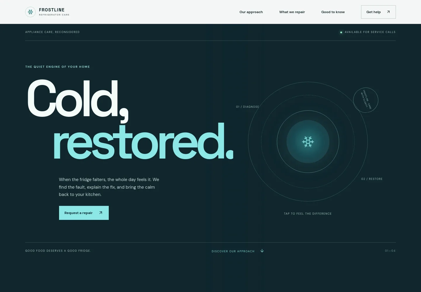 Refrigerator Repair Website Template