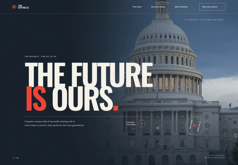 Republican Website Template