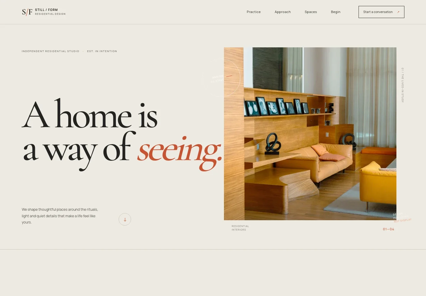 Residential Design Website Template
