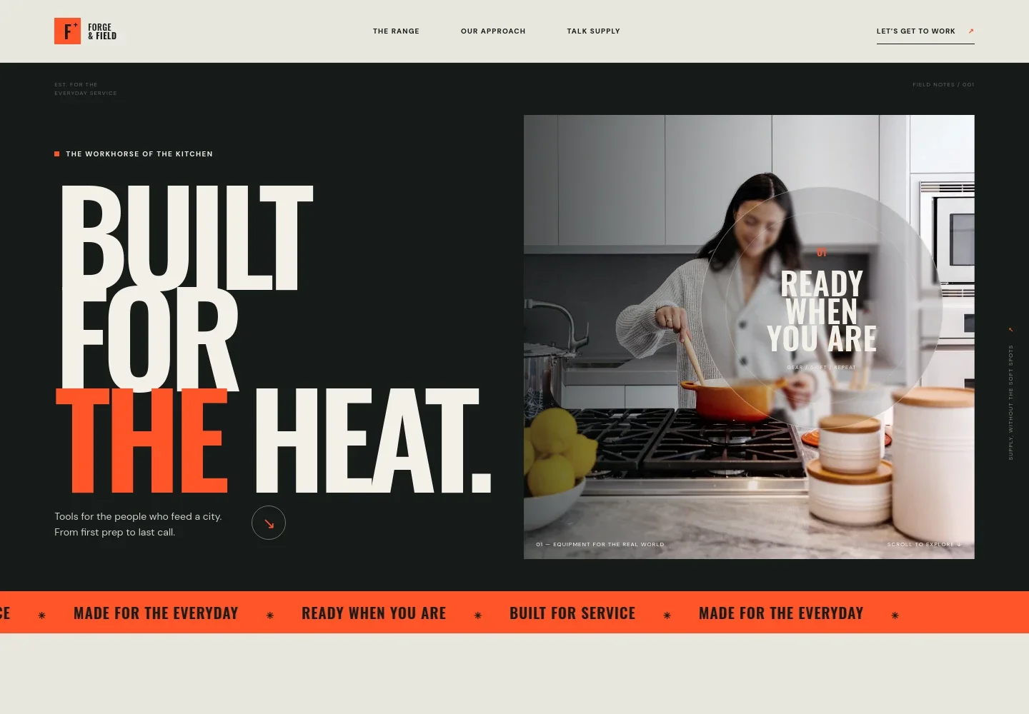 Restaurant Supply Store Website Template