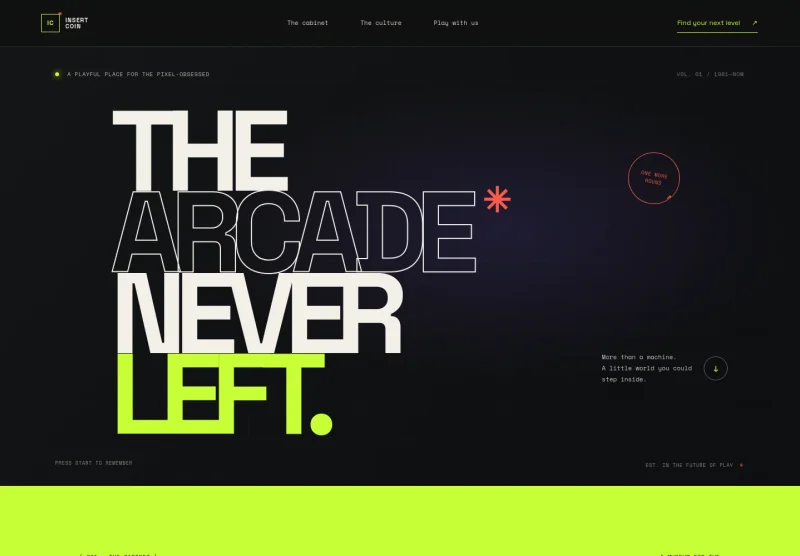 Retro Game Website Template