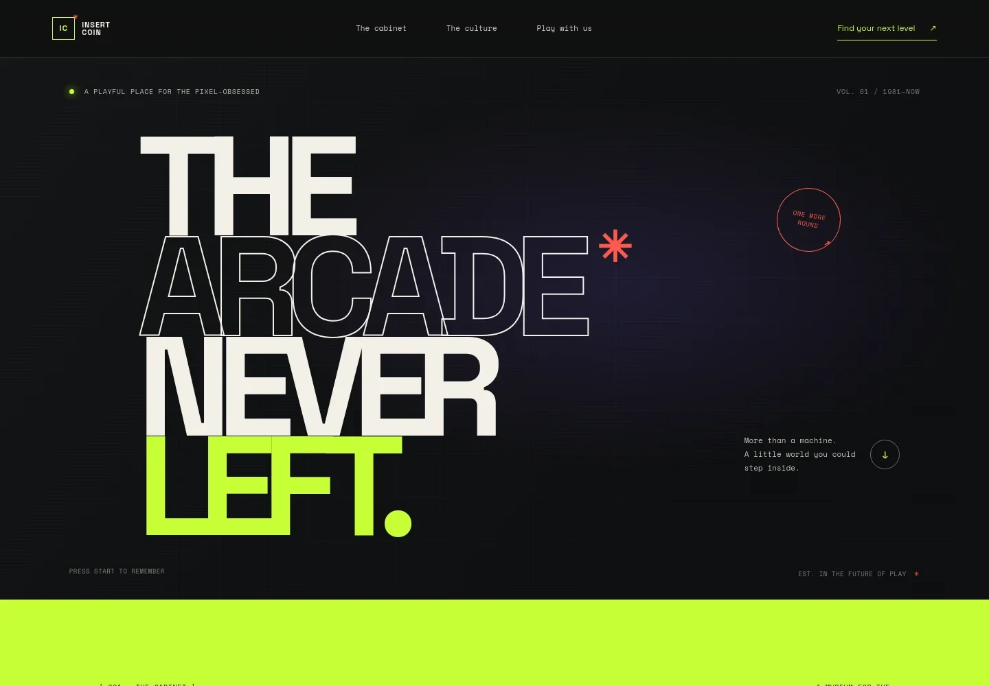 Retro Game Website Template