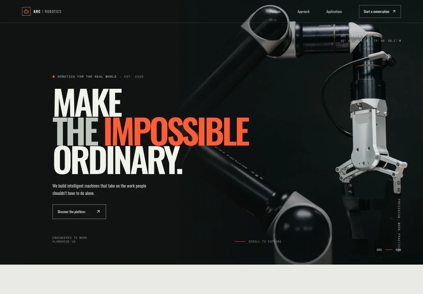 Robotics Website Template