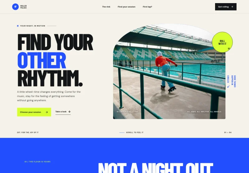 Roller Skating Rink Website Template