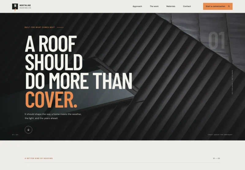 Roofing Website Template