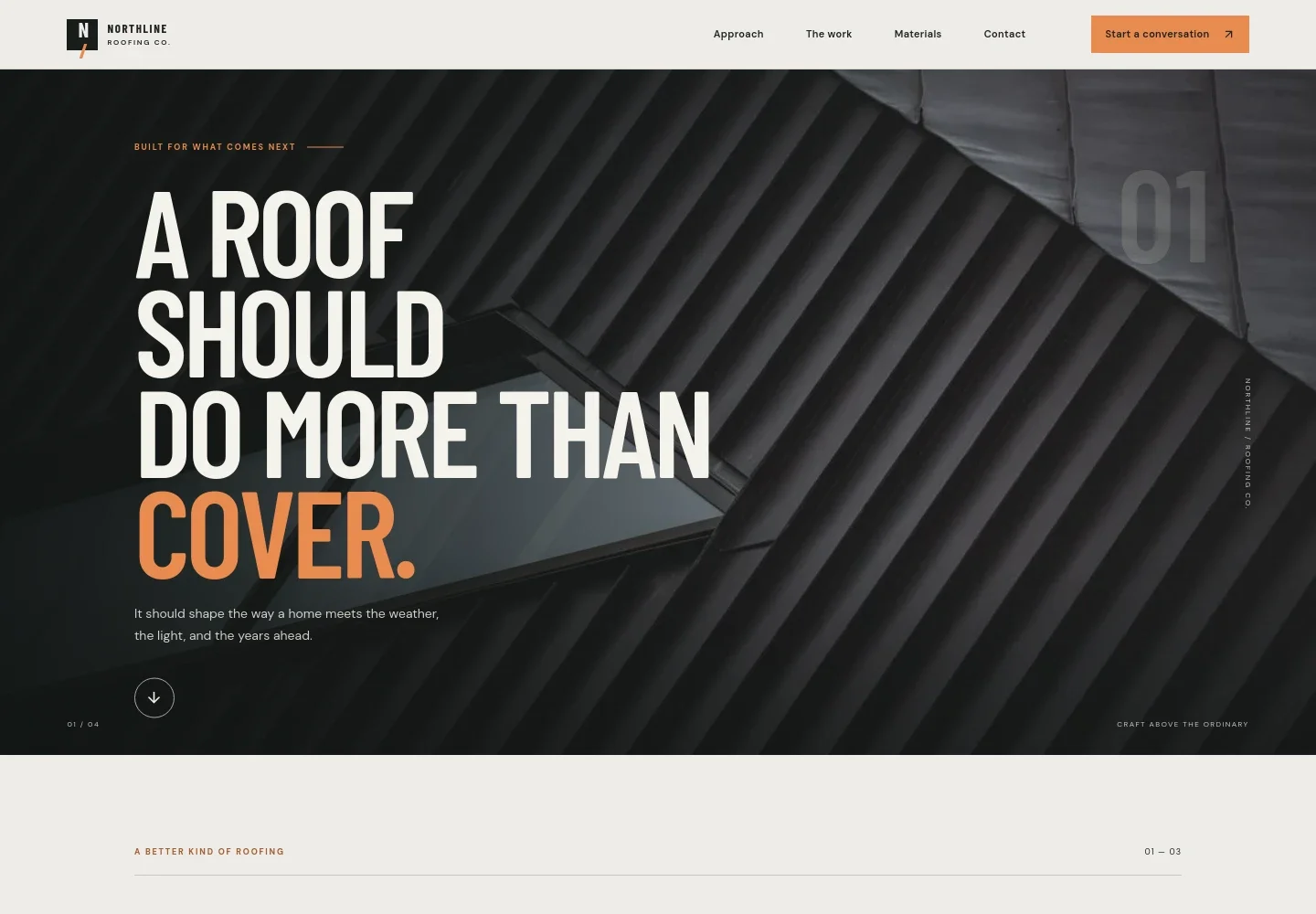 Roofing Website Template