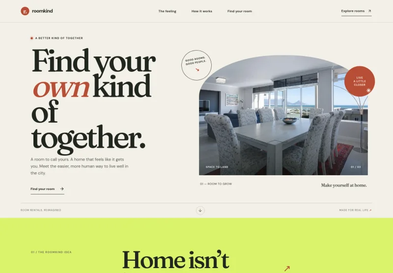 Room Rental Website Template