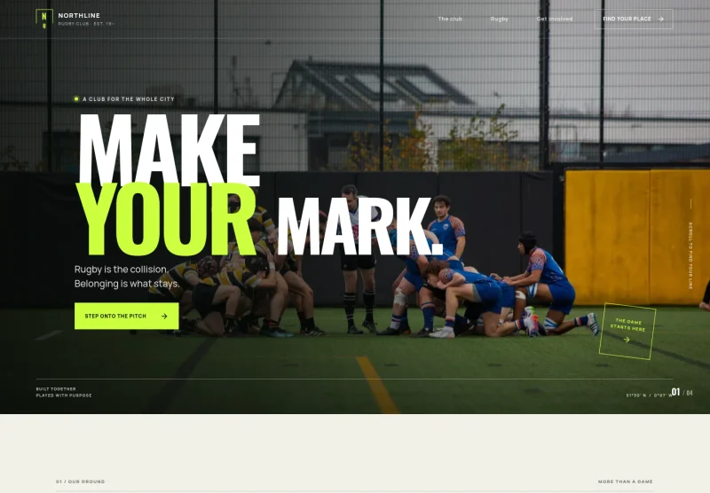 Rugby Club Website Template