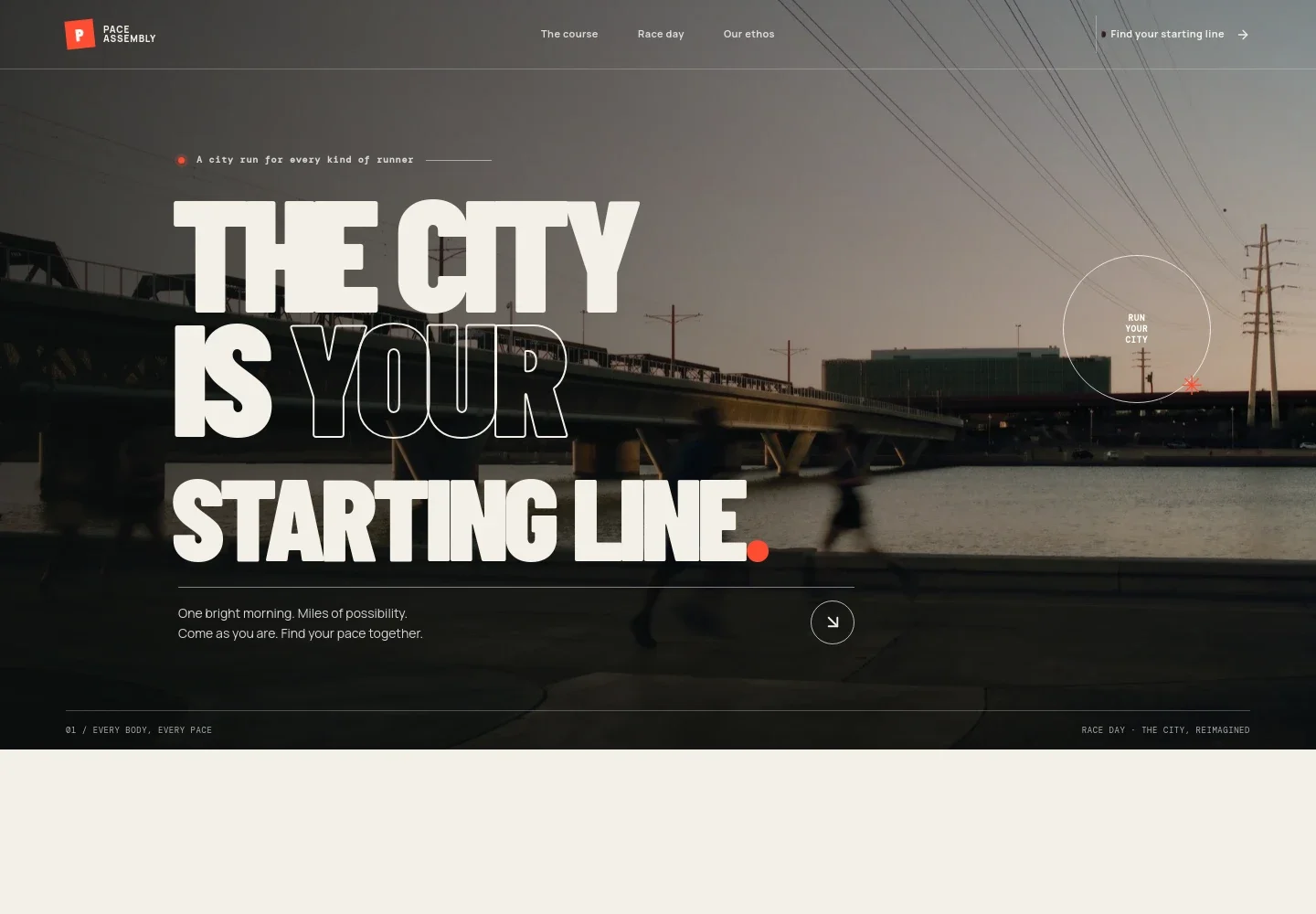 Running Event Website Template