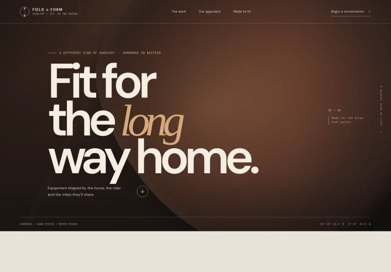 Saddler Website Template