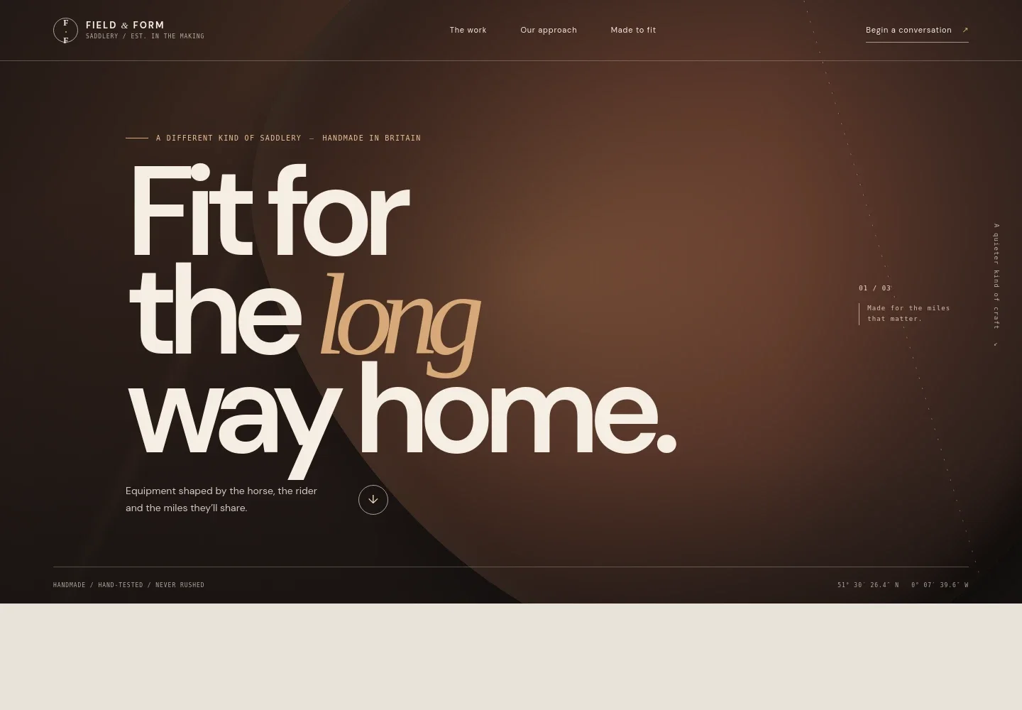 Saddler Website Template