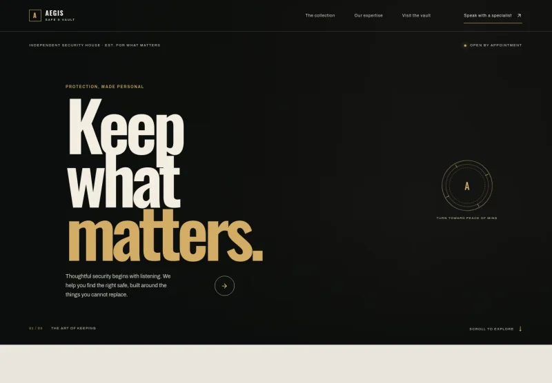 Safe And Vault Store Website Template