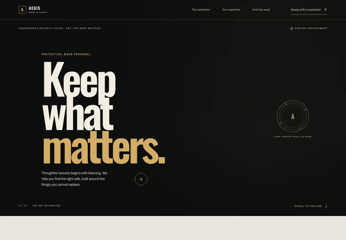 Safe And Vault Store Website Template