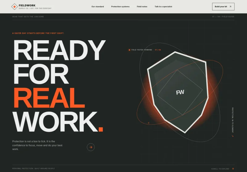 Safety Equipment Supplier Website Template