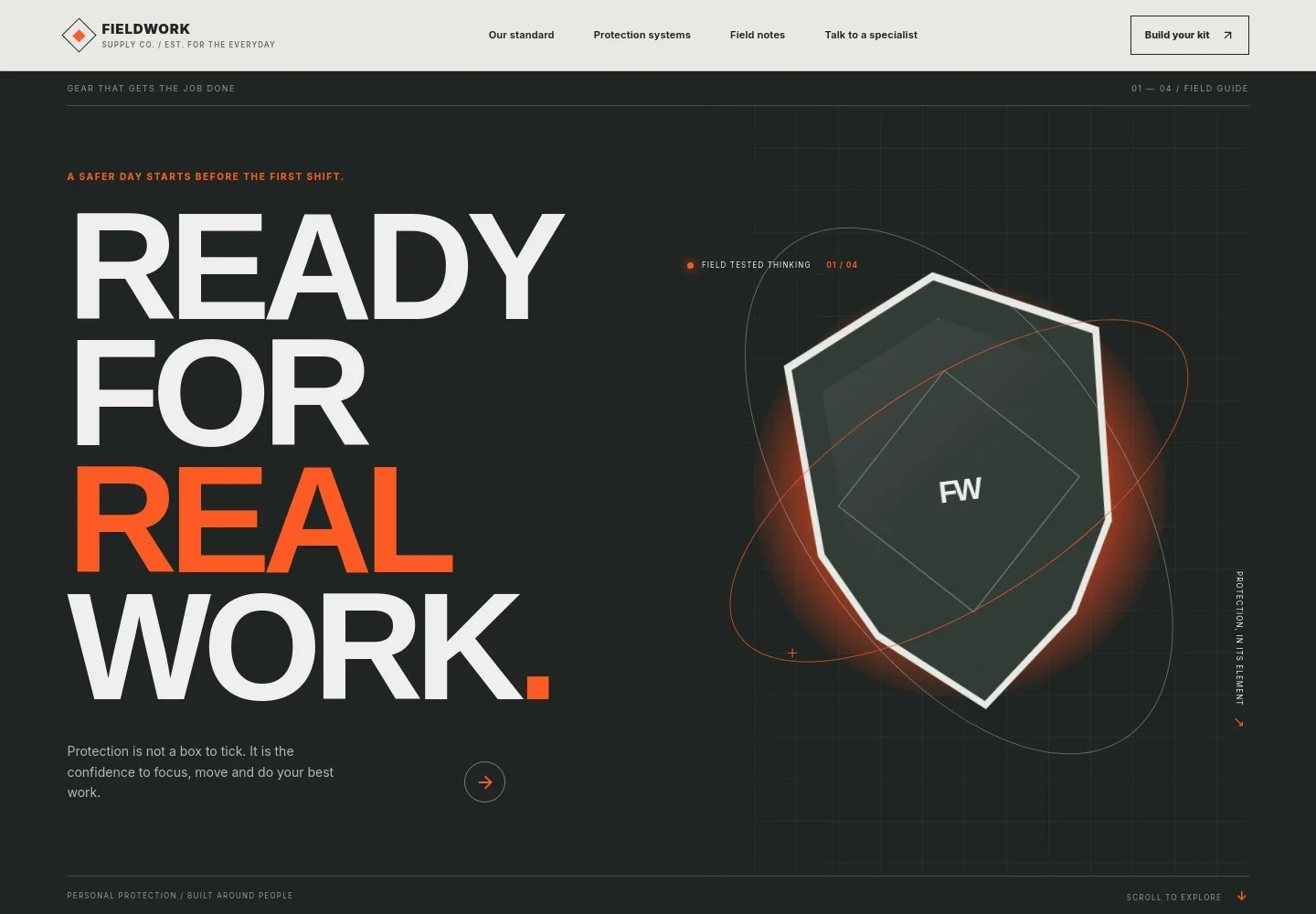 Safety Equipment Supplier Website Template