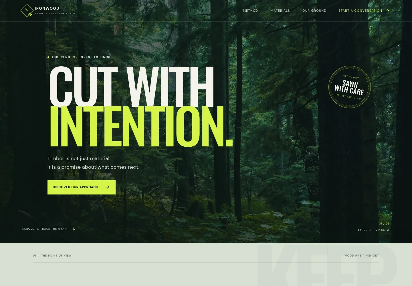Sawmill Website Template