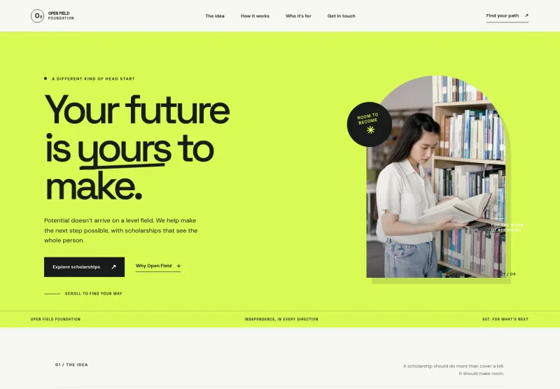 Scholarship Foundation Website Template