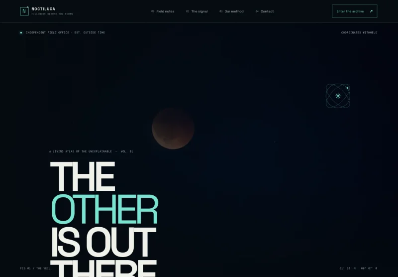 Sci-fi Fantasy Paranormal Website Template