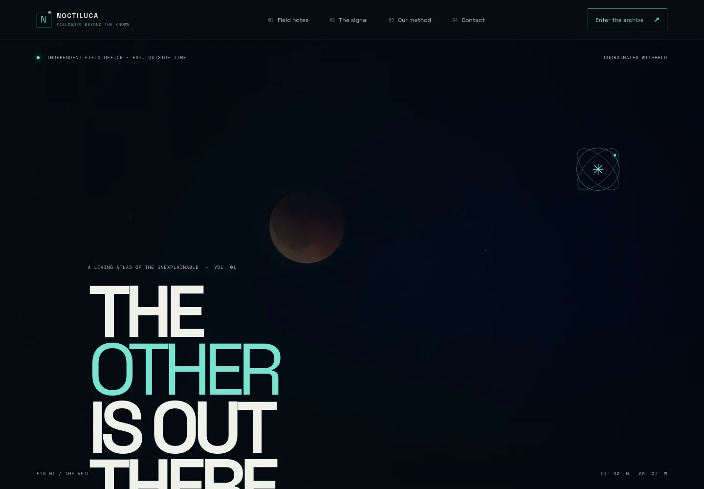 Sci-fi Fantasy Paranormal Website Template