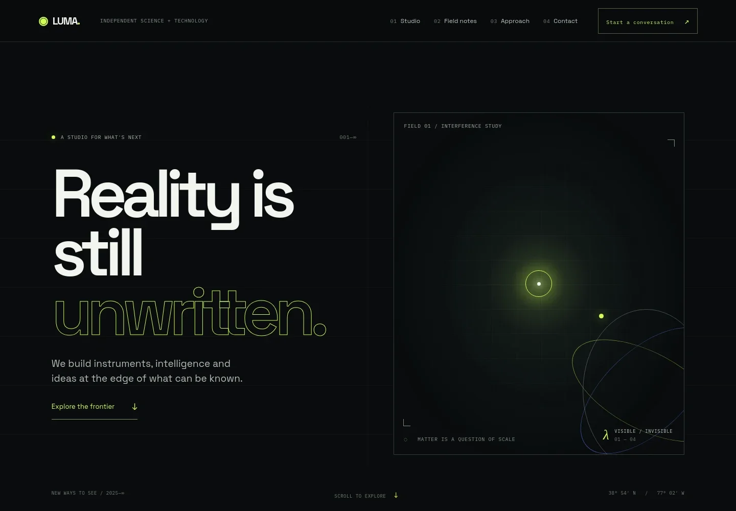 Science And Technology Website Template